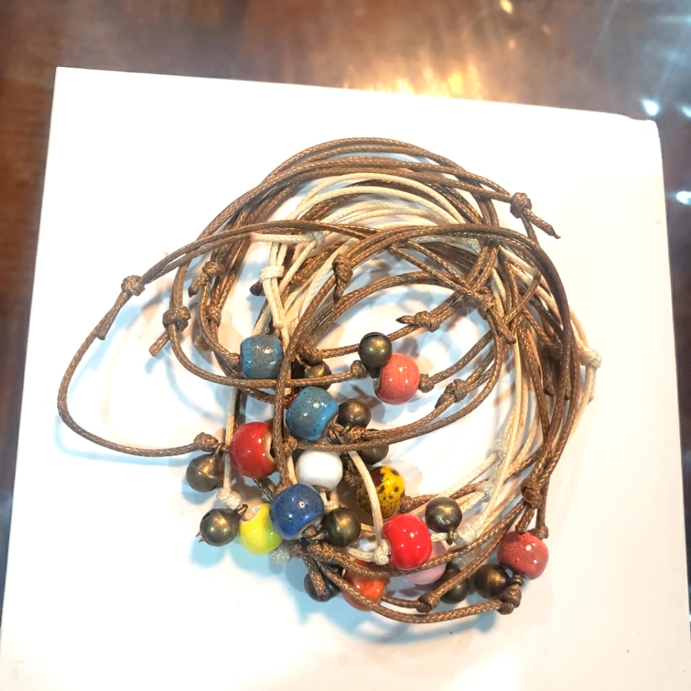 Qty-2 Bracelet Sting adjustable good luck bracelets